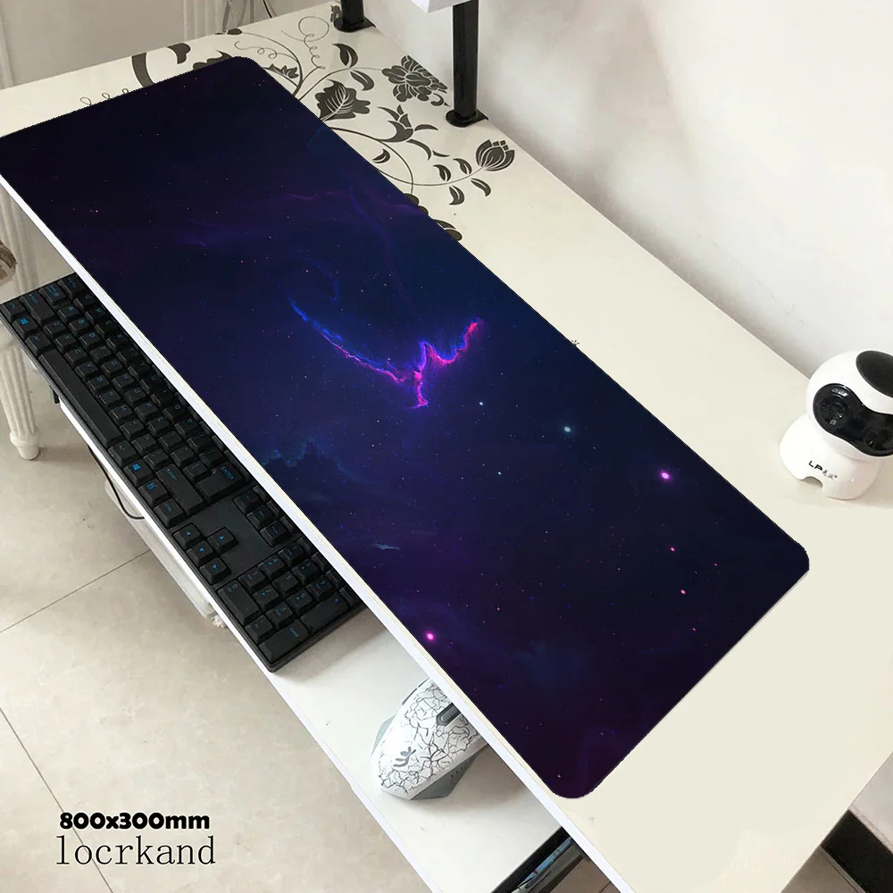  Nebula mousepad 900x400x3mm gaming mouse pad locked edge gamer mat computer desk padmouse keyboard 