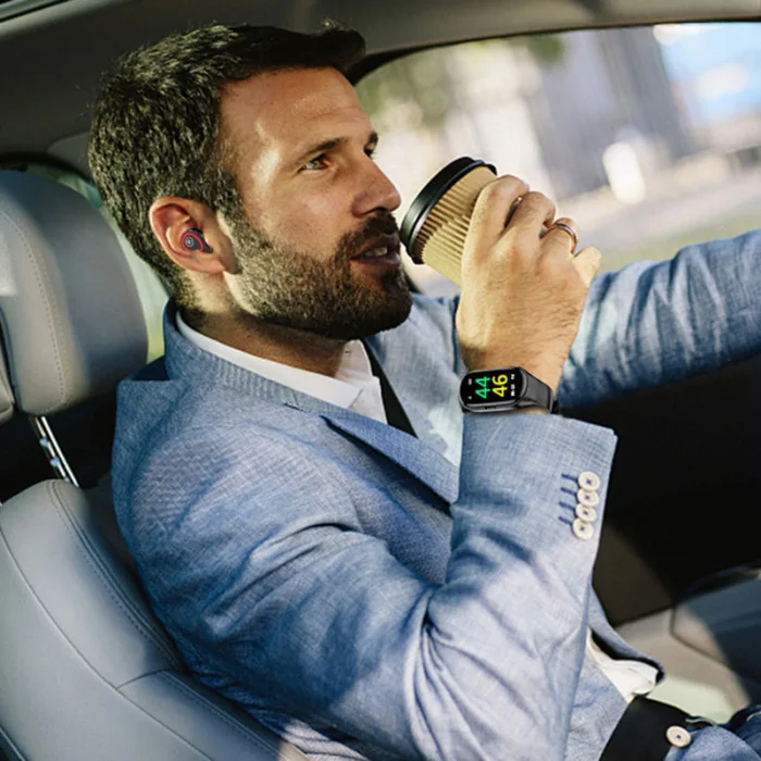2-в-1 наушники Смарт-часы фитнес-браслет с Bluetooth кровяное давление пульсометр браслет ALS88