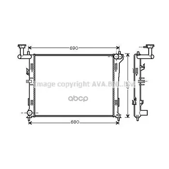 

Radiator cooling Hyundai Elantra IV Ava art. hya2179