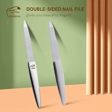 

BIGBEAK Stainless Steel Double-Sided Nail Files Professional Metal Grinding Nail Art Tools Manicure Nail Care Grooming Tools