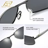 SIMPRECT 2022 бренд металл поляризационные очки солнцезащитные мужские UV400 антибликовые для вождения очки мужские мода Квадрат зеркальные солне... ► Фото 3/6