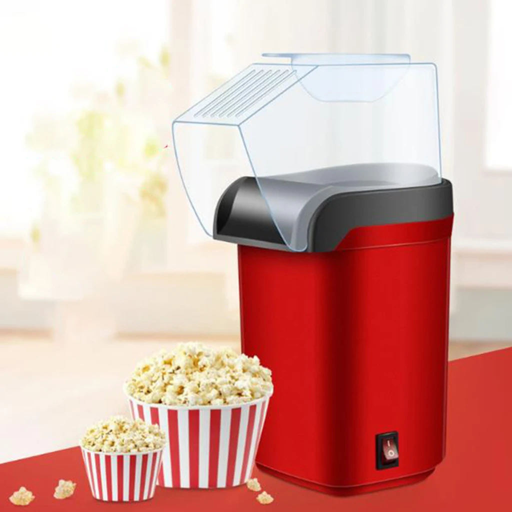 Легко носить с собой электрический горячий воздух попкорна машина Ретро кино Дома кухни