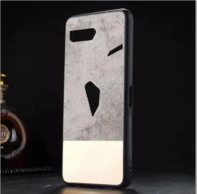 Черный Чехол для Asus ROG Phone2 ZS660KL силиконовый синего цвета мягкий чехол для телефона Asus ROG 2 игровые телефонные футляры - Цвет: Черный