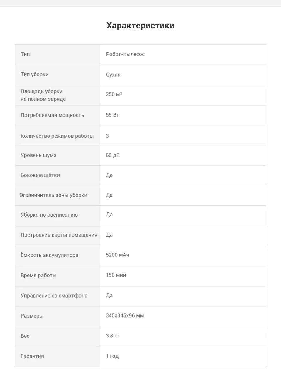 Умный робот-пылесос Xiaomi SKV4022GL для сухой уборки, белый