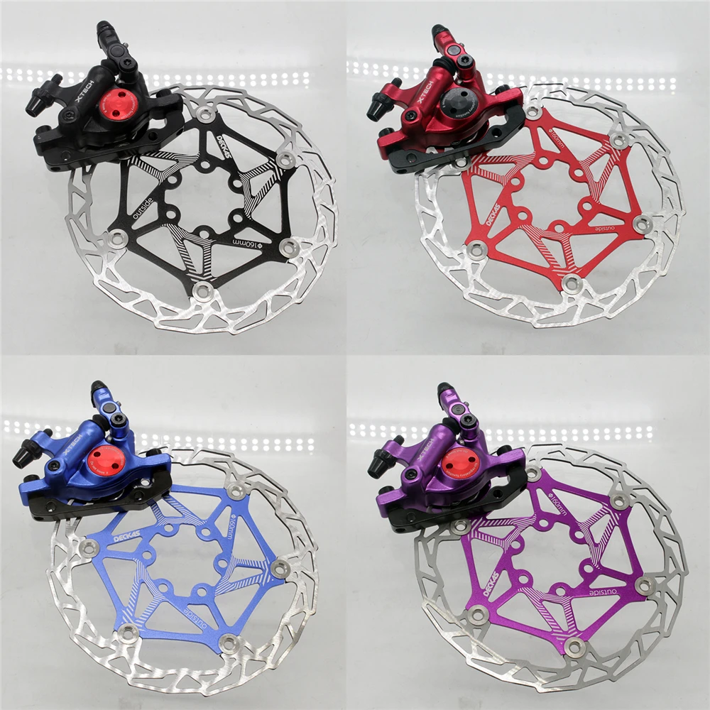 Bike Hydraulic Disc Brakes Calipers Mechanical pull 160//180mm rotors Front Rear