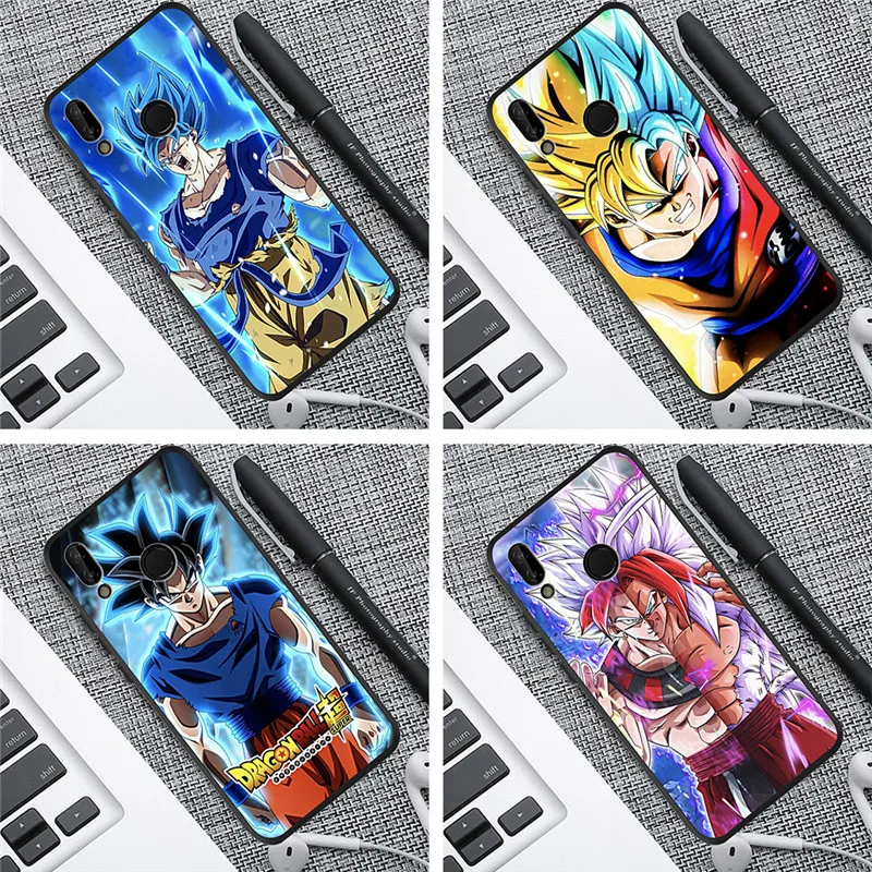 

Dragon Ball Son Goku For Huawei P40 Lite Mate 10 20 30 P8 P20 P30 Lite Honor 8X 9X 10 20 Pro 8S 8A Phone Case coque cover bumper