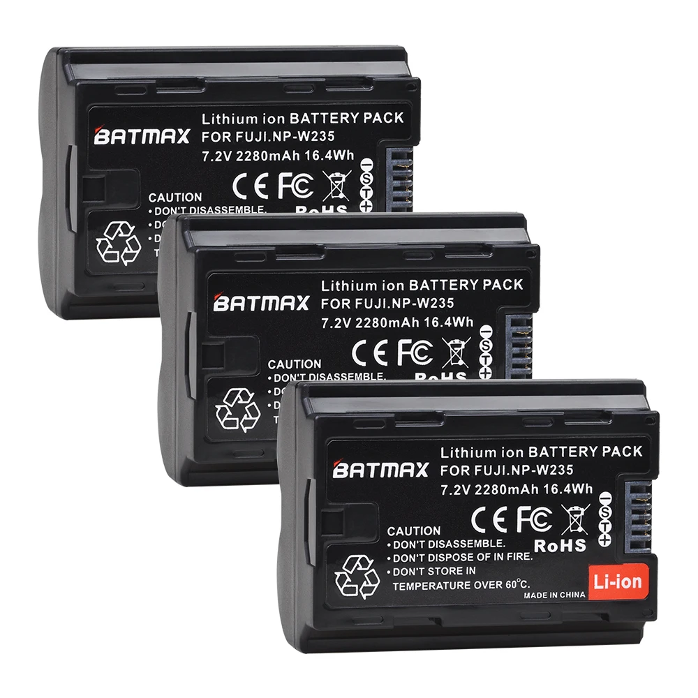 Bateria de Lítio-íon + Lcd Duplo com tipo c Porto para Fujifilmx-t4 Pces Usb Carregador Câmera Mirrorless 3 Np-w235 2280 Mah - Image 2