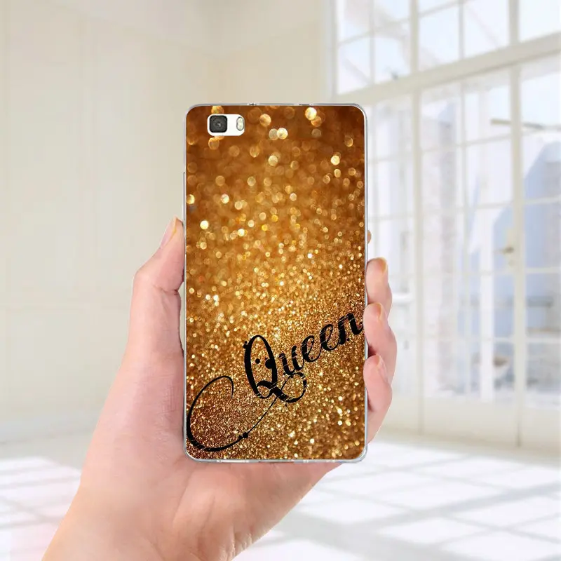 Мягкие чехлы для мобильных телефонов I Am queen Crown King Princess из ТПУ для huawei P8 P9 P10 P20 P30 Honor 6X7X7 9 mate 10 Pro Lite P Smart