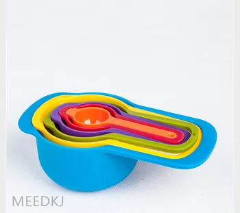 

Combination measuring cup tool Rainbow measuring cup Rainbow 6-piece measuring spoon measuring spoon set baking tool