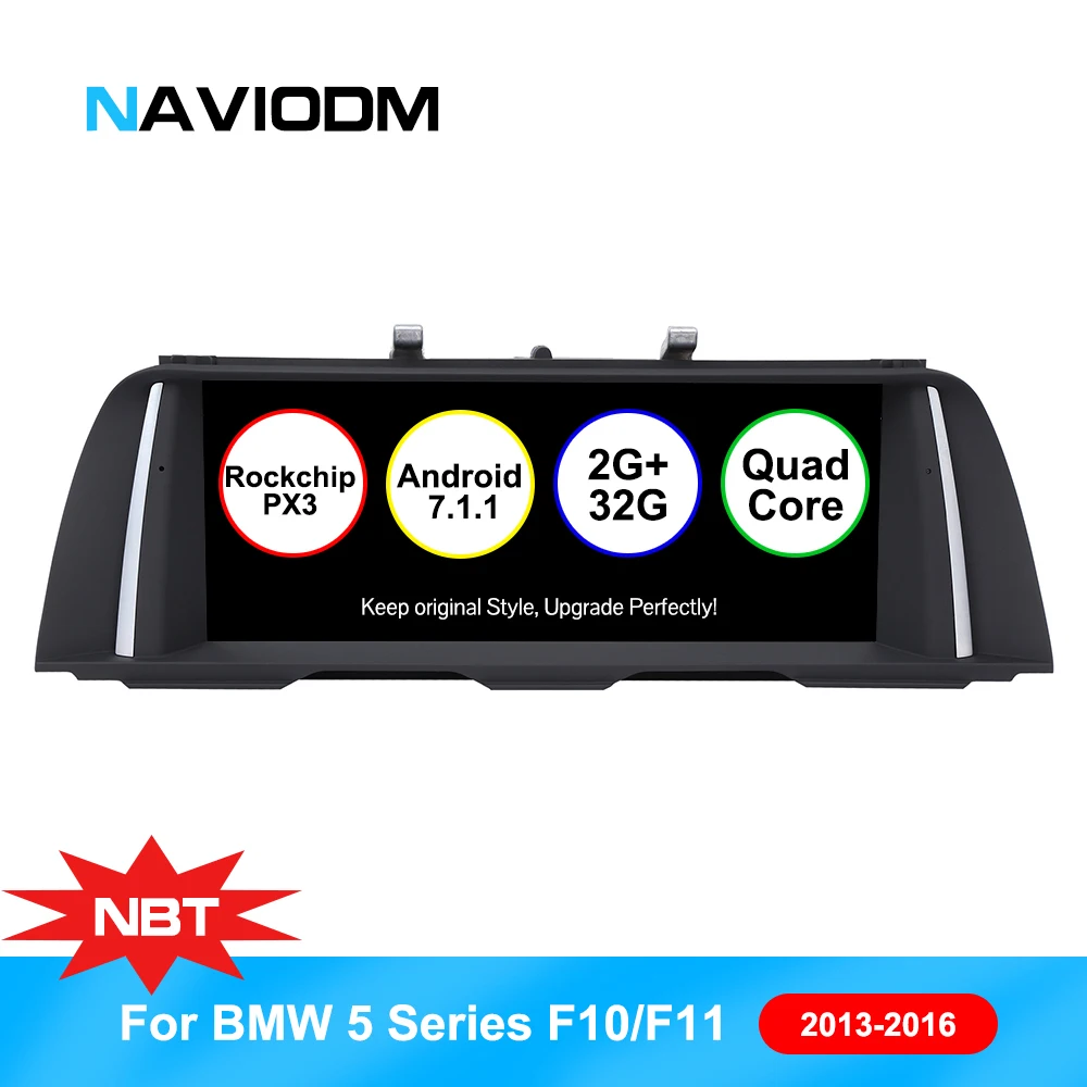Android 7 1 HD 10 25 дюймов PX3 автомобильный мультимедийный плеер GPS радио для BMW 5 серии F10