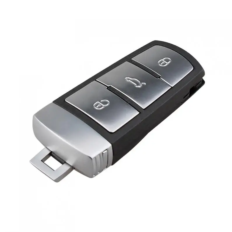 1PCS 434MHZ 3 BUTTONS KEYLESS UNCUT FLIP SMART REMOTE KEY FOB WITH ID48 CHIP FIT FOR VW PASSAT B6 3C B7 MAGOTAN CC 2006-2011