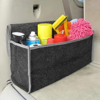 

Car Back Box Storage Bag Felt Car Storage Bag Car Back Seat Organiser Tablet Holder Storage Box Kids Toys Tidy Bag