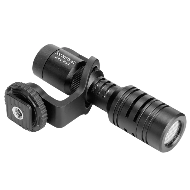 

FFYY-Saramonic Vmic Mini Condenser Microphone with Trs and Trrs Cable for Dslr Camera Iphone Android Smartphones Tablet