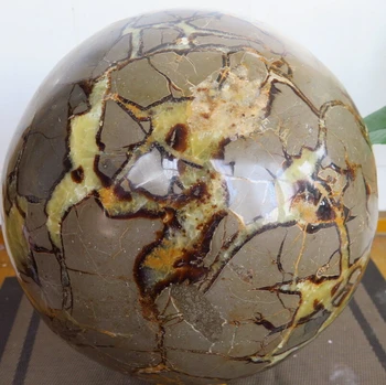 

fa8800430040063<<<30.8kg NATURAL septarium QUARTZ CRYSTAL SPHERE BALL HEALING