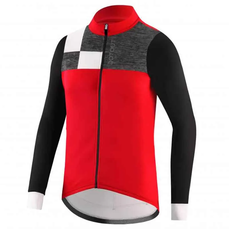 Jersey 01 Sepeda gunung, майки,, зимняя, термальная, флисовая, для велоспорта, Джерси с длинным рукавом, для велоспорта, топ для велоспорта, Майо для велоспорта, invierno hombre - Цвет: Jersey 01