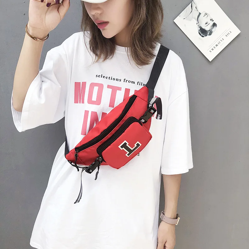 

Canvas Sports Daren Fashion Wallet Men And Women Chest Pack L Lettered Shoulder Oblique WOMEN'S Bag