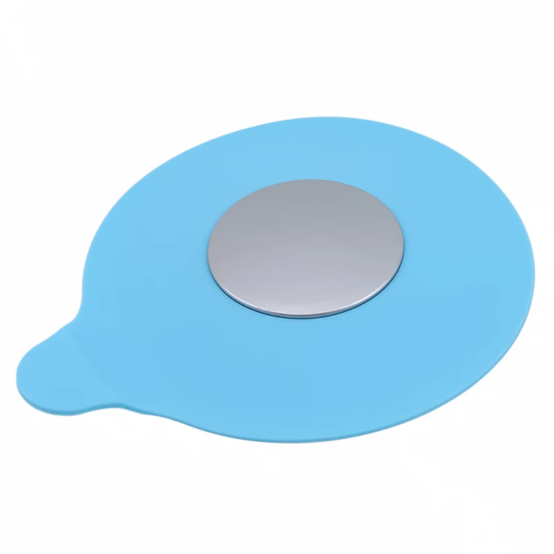 Blue Силиконовая пробка для слива ванны, сливная пробка для ванной, дизайн капли воды для ванной комнаты, Прачечная, кухонный инструмент - Цвет: Blue