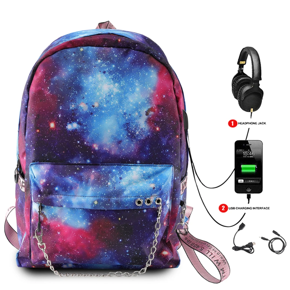 Модный многофункциональный рюкзак с зарядкой через USB, дорожная сумка для подростков, школьные сумки для мальчиков и девочек, дорожные сумки