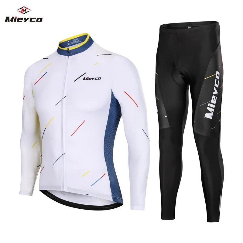 12 Mieyco Велоспорт Джерси мужской набор велосипедная одежда roupa ciclismo длинный рукав Светоотражающий для горного велосипеда Джерси Форма Открытый велосипед одежда - Цвет: 12