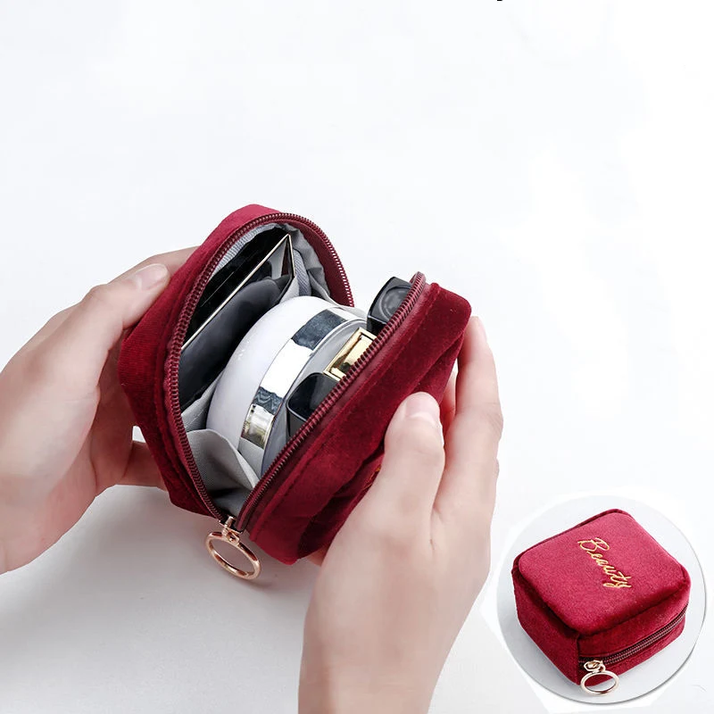 

Women Small Lipstic Cosmetic Bag Fashion 2020 Multifunction Earphone Sanitary Napkin Makeup Toiletry Storage Organizer Bag Case