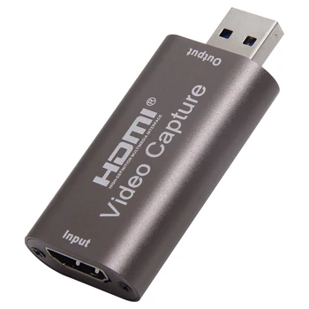 

Audio Video Card USB3.0 HDMI Box Live Streaming Grabber Broadcast Teaching Computer Conference 30fps 4K 1080P