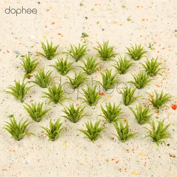 

dophee 50pcs Model Sword Grass HO Scale 3.5cm Artificial Landscape Fake Garden Grass Dollhouse Decoration