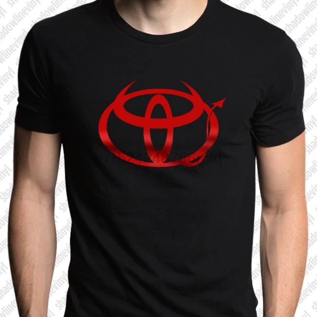 TOYOTA Evil Logo футболка TRD RACING decreation Camry TAOMA Tundra 4Runner|Футболки| |