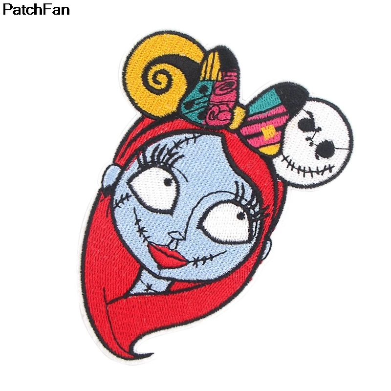 20 шт./лот A2579 Patchfan Кошмар перед Рождеством вышитые DIY железо/пришить на ткань аксессуары патчи Аппликации