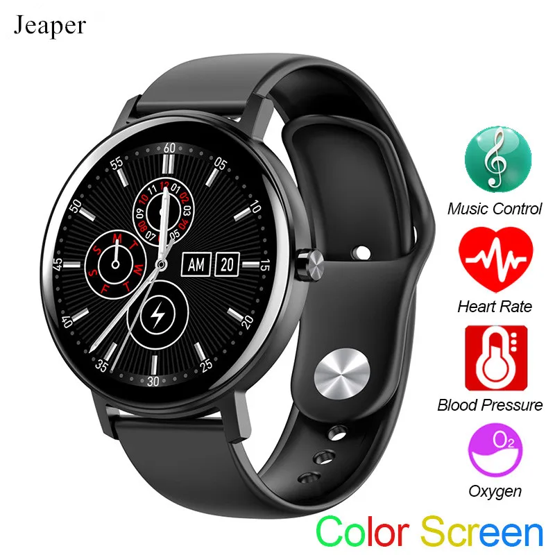 

Jeaper New Smart Watch R18 Sports Music Control Android IOS Bracelet Heart Rate Blood Pressure Fitness Tracker for Huawei Xiaomi