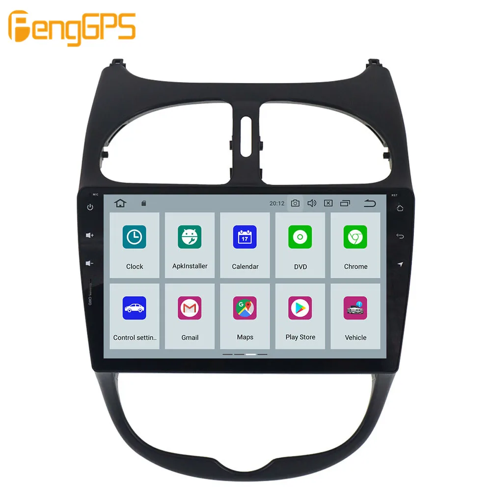 Для Peugeot 206 Android радио мультимедиа PX6 Авторадио 2000 2016 автомобильный аудио плеер GPS