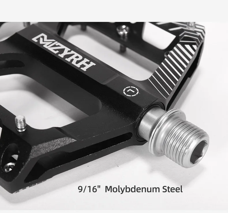 MZYRH 3 Bearings Bike Pedals Non-Slip MTB Pedals Aluminum Alloy Flat Applicable Waterproof Cycling Accessories