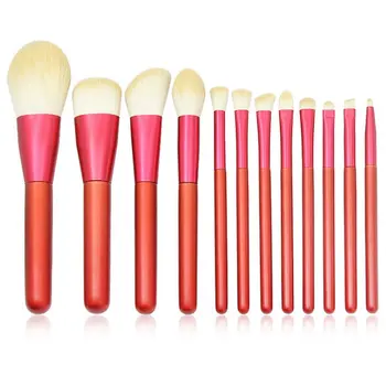 

12 Pieces Of Chinese Red Small Grape Makeup Brush Set Multi-Functional Beauty Tools Full Set Of Beauty Tools Convenient