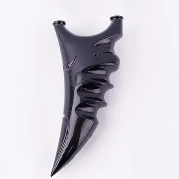 

Slingshot for Hunting Resin Catapult Imitation Ox Horn with Flat Rubber Band Outdoor Sports Shooting Slingshots