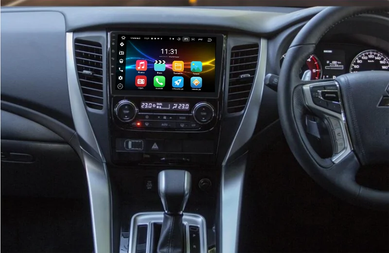 android9.0 4G SIM MODEM mitsubishi 2018 2019 PAJERO PAJERO4 32G NEW GPS CAR RADIO android car dvd car radio outlander 9inch 10inch radio gps (4) - 副本