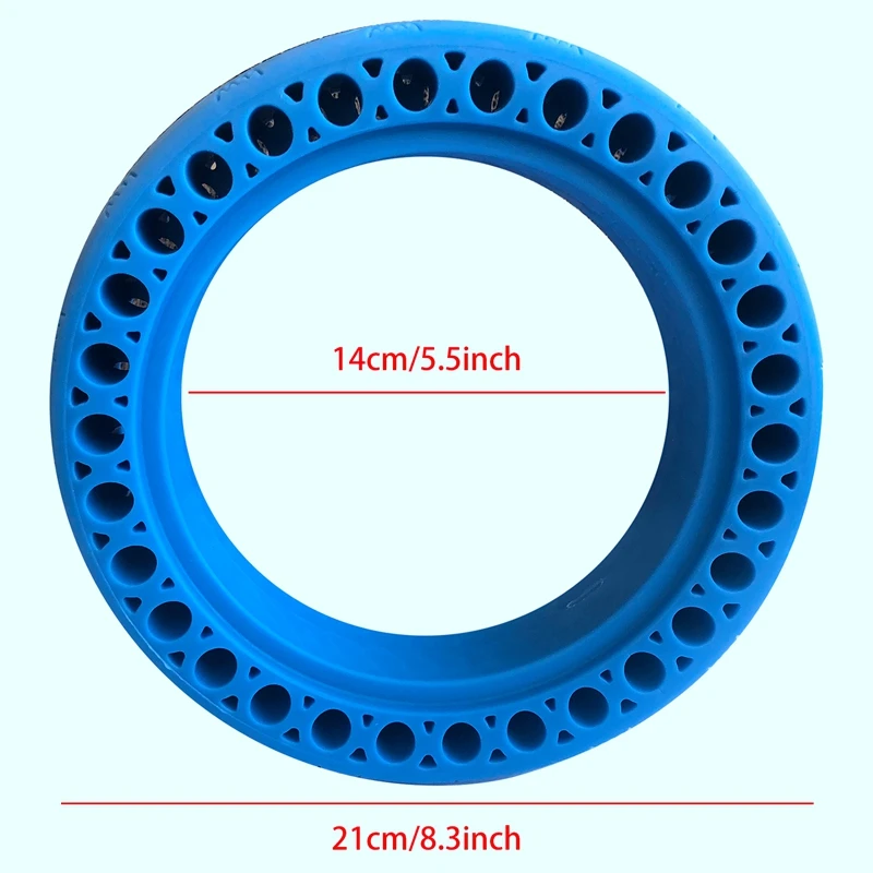 Durable Scooter Tyre Anti-Explosion Tire Tubeless Solid Tyre For Xiaomi Mijia M365/Ninebot Electric Scooter(Blue