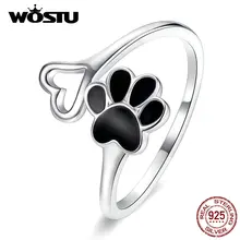 Женское регулируемое кольцо WOSTU 2020 дизайнерское из 100%