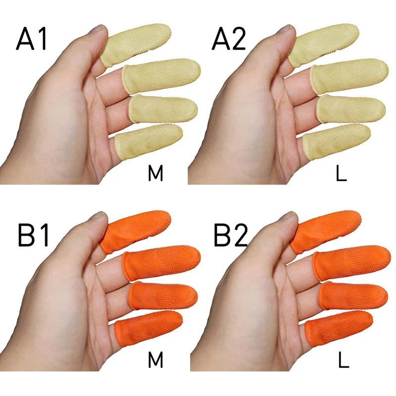 Латексные Нескользящие втулки для пальцев бытовые прочные противоскользящие латексные втулки для чая и овощей предотвращают боль пальцев