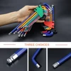 Hex Key Set 9PCS Metric Allen Key Set 1.5-10MM Anti-Slip Long Ball End Hex Wrench Set Spanner for Vehicle Bicycle Repairs 3
