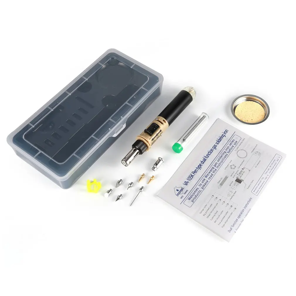 

12 in 1 Automatic Electric Ignition Soldering Iron Set Butane Welding Torch Painting Tools Kit Gas Blow Torch Pen