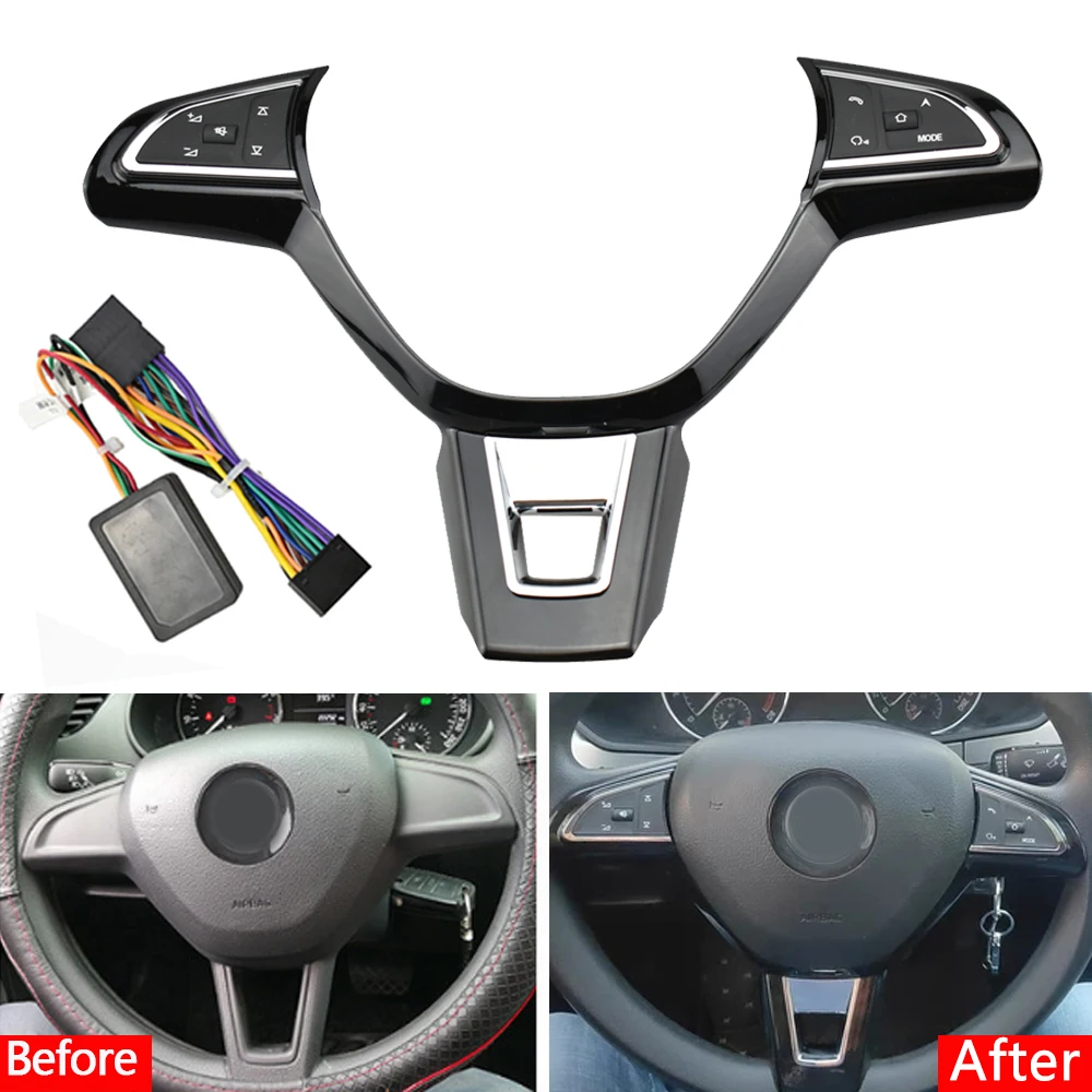 button switch for s koda Superb Yeti Rapid Octavia multifunction steering wheel control button switch volume phone audio switch