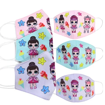 

LOL Surprise Dolls Half Muffle Face Mask Kids lols dolls Cotton Dustproof Cartoon Mouth Masks Breathable Masks for girls