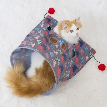 

Pet Cat Tunnel Rolling Floor Dragon Passage Cat Litter Tent Sound Paper Toy
