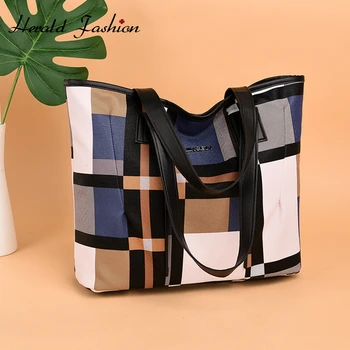 

Winter Waterproof Large Capacity Top-handle Bags PU Leather Women Casual Totes Famous Designer Vintage Ladies Shoulder Bags