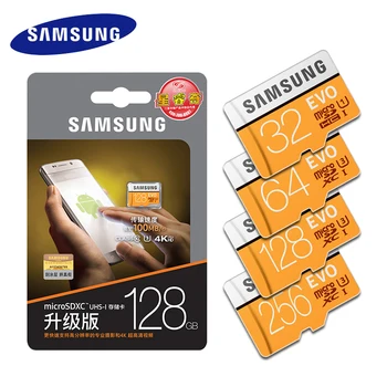

SAMSUNG Micro SD Memory Card 32GB 64GB 128GB 256B MicroSD Cards SDHC SDXC Max 95Ms EVO 32GB 64GB C10 TF Trans Flash Micro Card