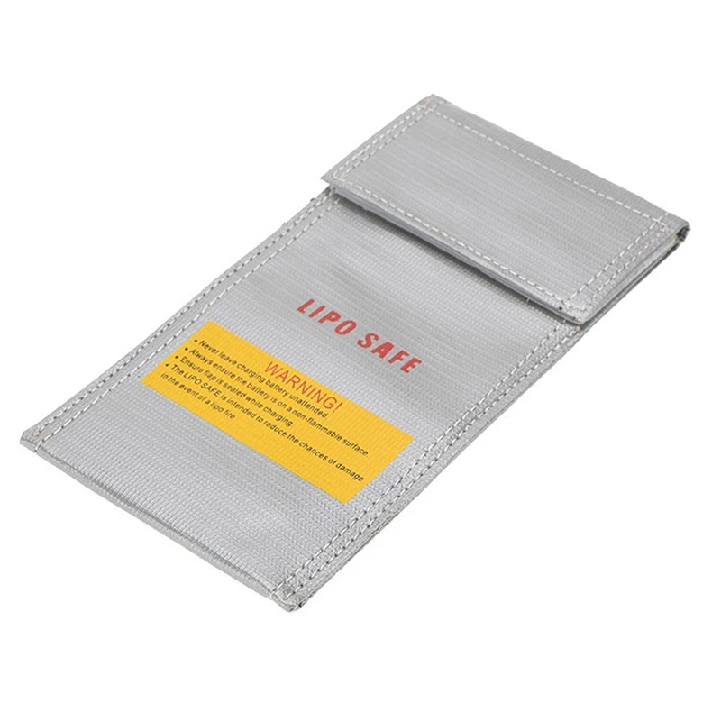 

20 * 10cm Silver High Quality Glass Fiber RC LiPo Battery Safety Bag Safe Guard Charge Sack