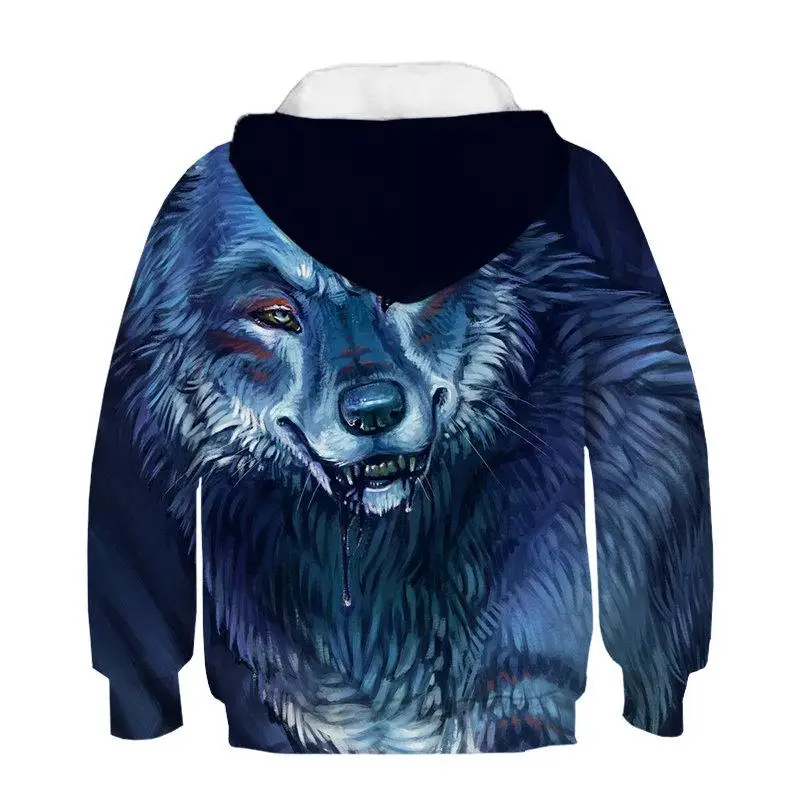 Ltimo modelo animal 3D impresin nios sudadera Abrigo con capucha suter nio leopardo Tigre estampado Cool ropa de ocio