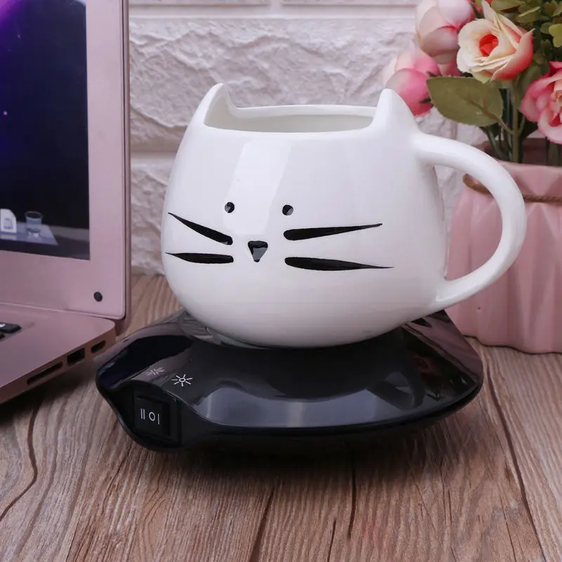 

Cooling Cooling Heating Coaster Dual-Use Beverage Coasters Pad Mini Fridge Winter Electric Mug Heater Coffee Tea Warmer Home