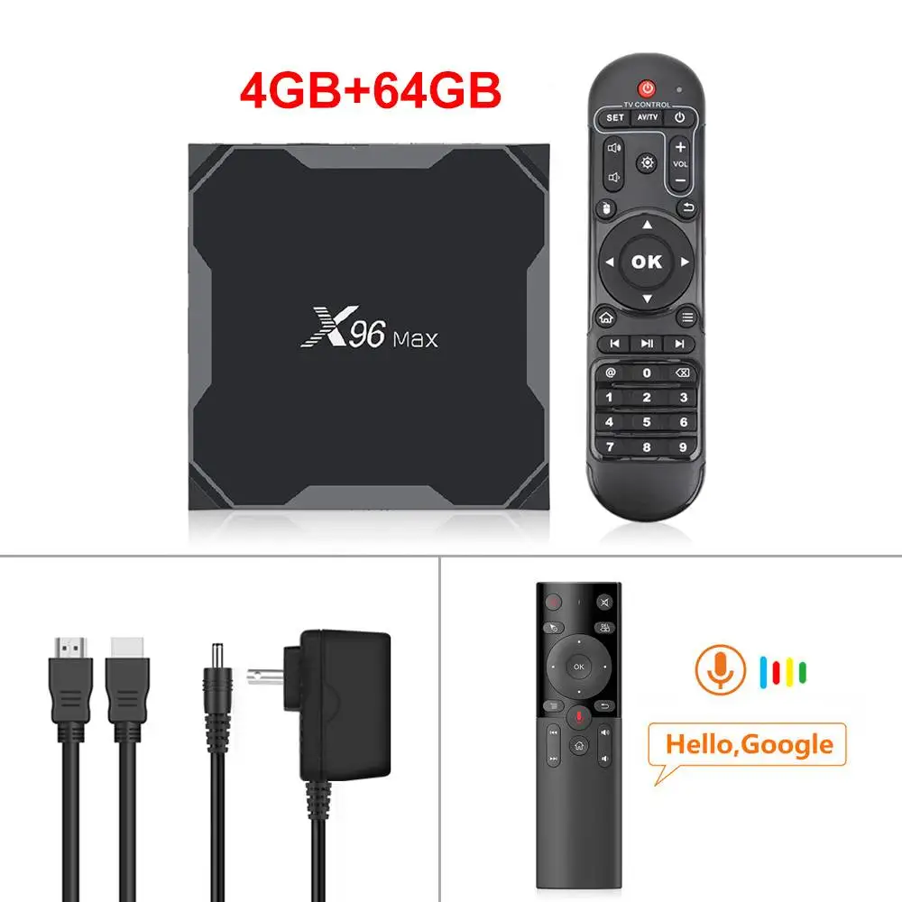 Amlogic S905X3 Android 9,0 ТВ приставка X96Max Поддержка 8K Smart медиаплеер 4 Гб ОЗУ 64 Гб ПЗУ X96 Макс ТВ приставка четырехъядерный 2,4 и 5G Wifi - Цвет: 4GB64GB H17