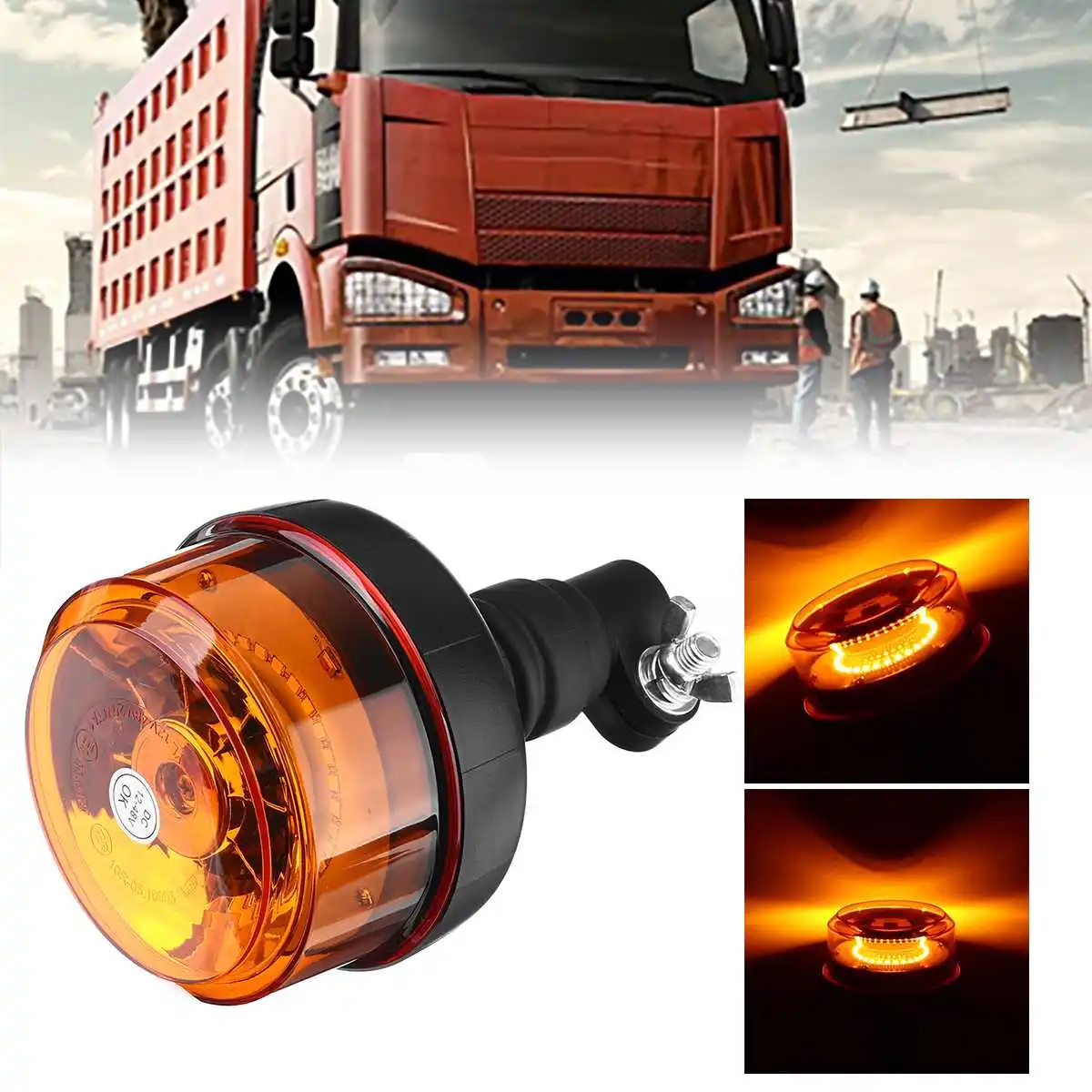 Luz estroboscópica Led de emergencia ámbar, lámpara intermitente de seguridad, resistente al agua, advertencia de tráfico, E9, para autobús escolar