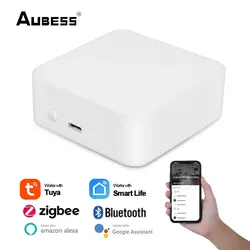 Multi-mode Tuya Smart Zigbee Gateway Hub Wifi Smart Home Bridge Smart Life Wireless Remote Voice Controller Work With Alexa Goog